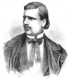 Antonio Giuglini, the Great Singer - from a photograph by Herbert Watkins, 1860. Creator: Unknown