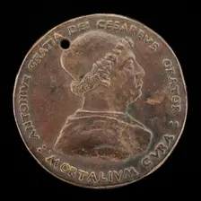 Antonio Gratiadei, died 1491, Imperial Envoy [obverse], c. 1480. Creator: Bertoldo di Giovanni