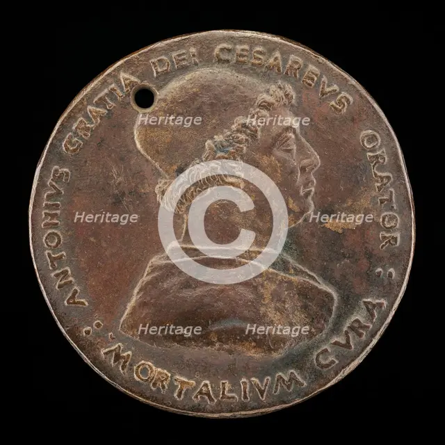 Antonio Gratiadei, died 1491, Imperial Envoy [obverse], c. 1480. Creator: Bertoldo di Giovanni.