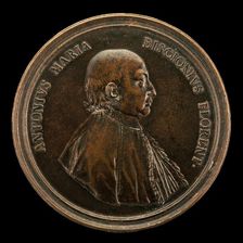 Antonio Maria Biscioni [obverse], 1725. Creator: Lorenzo Maria Weber