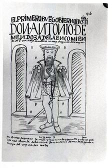 Antonio Mendoza, first viceroy of Peru named by Charles V in 1549 to master the fighting between …