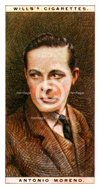 Antonio Moreno (1887-1967), Spanish actor, 1928.Artist: WD & HO Wills