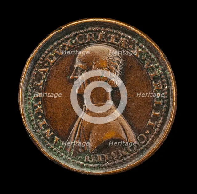 Antonio Mula, Venetian Patrician, Duke of Candia 1536, Member of the Council of Ten 1538 [obverse],  Creator: Andrea Spinelli.