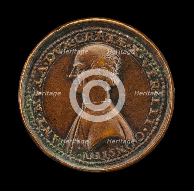 Antonio Mula, Venetian Patrician, Duke of Candia 1536, Member of the Council of Ten 1538 [obverse],  Creator: Andrea Spinelli.