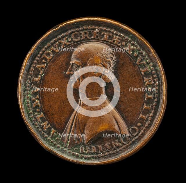 Antonio Mula, Venetian Patrician, Duke of Candia 1536, Member of the Council of Ten 1538 [obverse],  Creator: Andrea Spinelli.