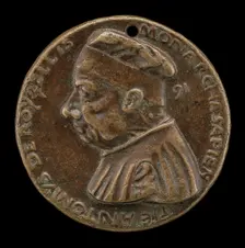 Antonio Roselli of Arezzo, 1380-1466, Jurist [obverse], probably 1460/1466. Creator: Bartolomeo Bellano