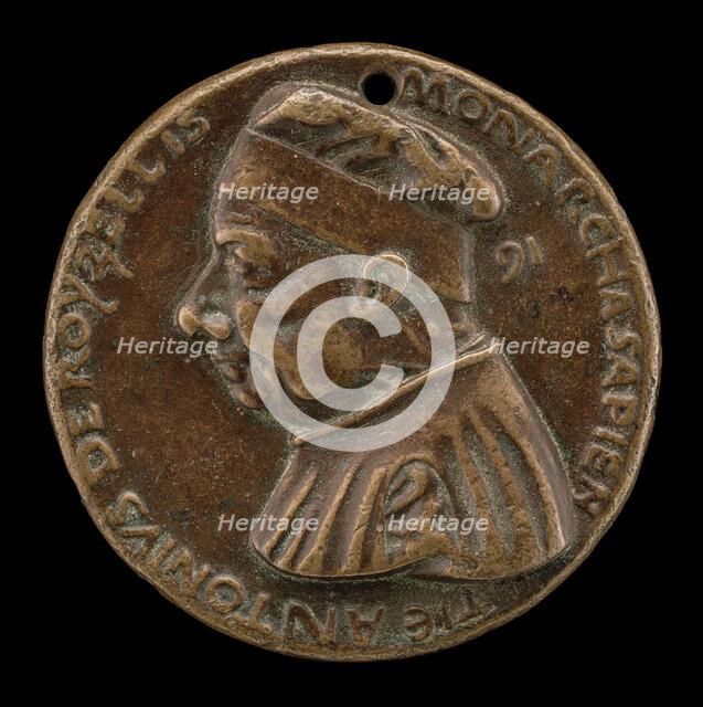 Antonio Roselli of Arezzo, 1380-1466, Jurist [obverse], probably 1460/1466. Creator: Bartolomeo Bellano.