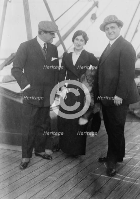 Antonio Scotti, Lucrezia Bori, Pasquale Amato, 1912. Creator: Bain News Service.
