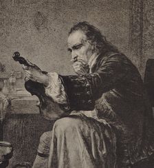 Antonio Stradivari (1644-1737), 1860. Creator: Hamman, Edouard Jean Conrad (1819-1888)