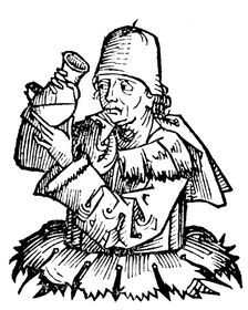 Antonius de Monte Ulmi (fl1384-1390), Italian physician, necromancer, magician and astrologer, 1493