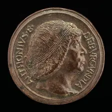 Antoine, 1421-1504, Grand Bastard of Burgundy [obverse], 1472/1480. Creator: Giovanni Candida
