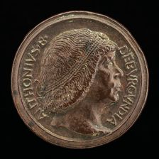 Antoine, 1421-1504, Grand Bastard of Burgundy [obverse], 1472/1480. Creator: Giovanni Candida