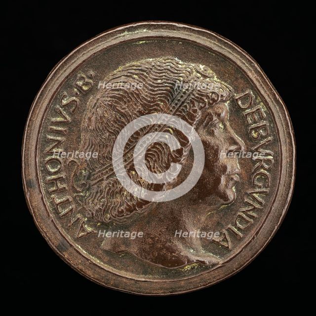 Antoine, 1421-1504, Grand Bastard of Burgundy [obverse], 1472/1480. Creator: Giovanni Candida.