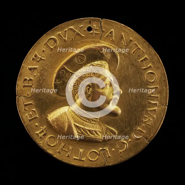 Antoine, 1489-1544, Duke of Lorraine and Bar 1508 [obverse], early 16th century. Creator: Unknown.