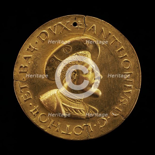 Antoine, 1489-1544, Duke of Lorraine and Bar 1508 [obverse], early 16th century. Creator: Unknown.