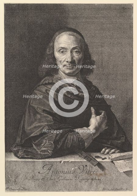 Antoine Vitre, typrographe du roi. Creator: Jean Morin.