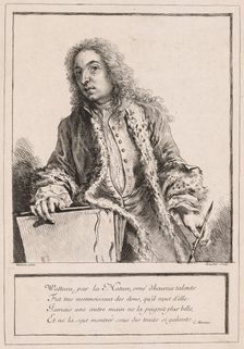 Antoine Watteau, c. 1727. Creator: François Boucher (French, 1703-1770)