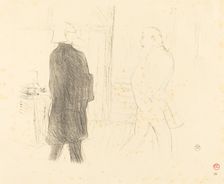 Antoine and Gémier in "Une Faillite", 1894. Creator: Henri de Toulouse-Lautrec