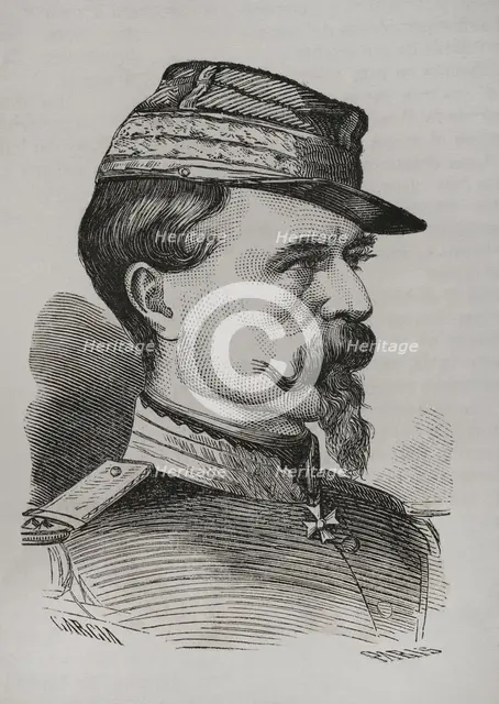 Antoine Chanzy (Antoine Alfred Eugène Chanzy) (1823-1883), French general, 1870.  Creator: Marcelo Paris.