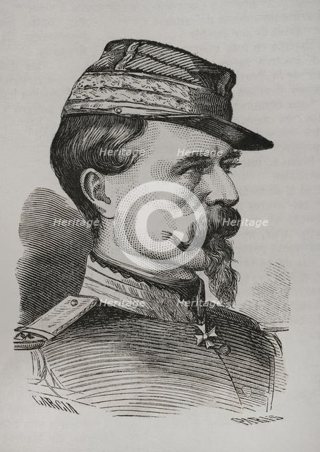Antoine Chanzy (Antoine Alfred Eugène Chanzy) (1823-1883), French general, 1870.  Creator: Marcelo Paris.