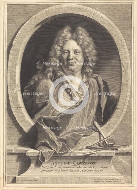 Antoine Coyzevox, 1708. Creator: Jean Audran.