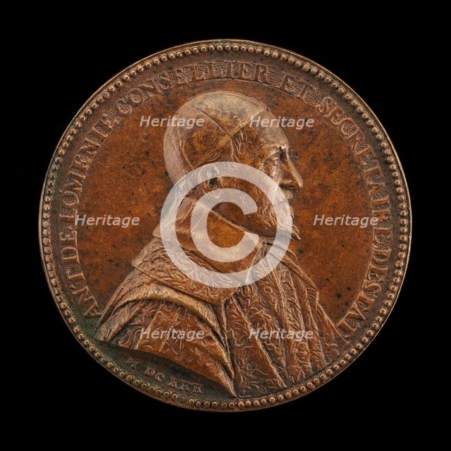 Antoine de Loménie, 1560-1638, Counselor and Secretary of State 1606 [obverse], 1630. Creator: Unknown.