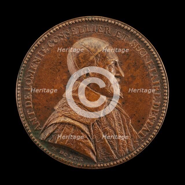 Antoine de Loménie, 1560-1638, Counselor and Secretary of State 1606 [obverse], 1630. Creator: Unknown.