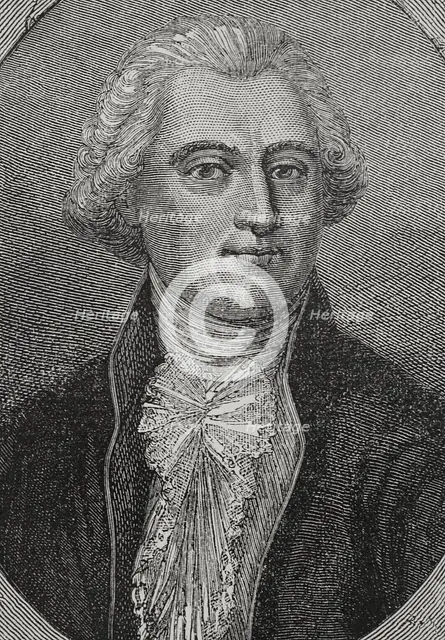 Antoine-François Bertrand de Molleville (1744-1818), French politician, staunch royalist, 1876.  Creator: Pannemaker.