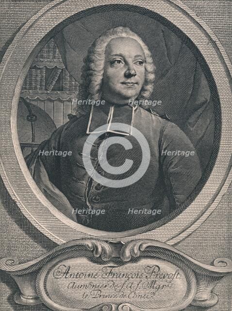 'Antoine Francois Prevost', 1745. Creator: Georg Friedrich Schmidt.