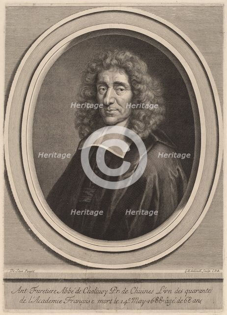 Antoine Furetiere. Creator: Gerard Edelinck.