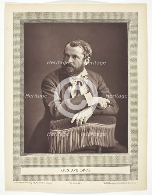 Antoine Gustave Droz (French writer, 1832-1895), c. 1853/72. Creator: Nadar.