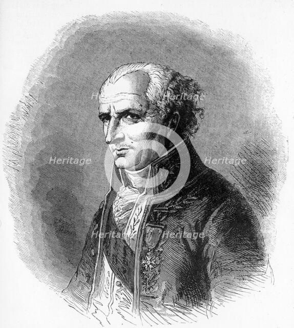 Antoine-Laurent Jussieu, French botanist, 1880. Artist: Unknown