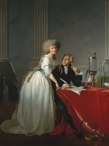 Antoine-Laurent Lavoisier (1743-1794) and His Wife , 1788
