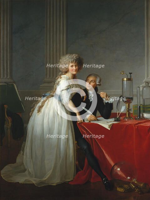 Antoine-Laurent Lavoisier (1743-1794) and His Wife , 1788.