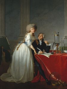 Antoine Laurent Lavoisier (1743-1794) and His Wife..., 1788. Creator: Jacques-Louis David