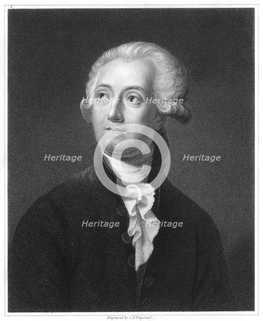 Antoine Laurent Lavoisier, French chemist, 18th century, (1835).  Creator: Unknown.