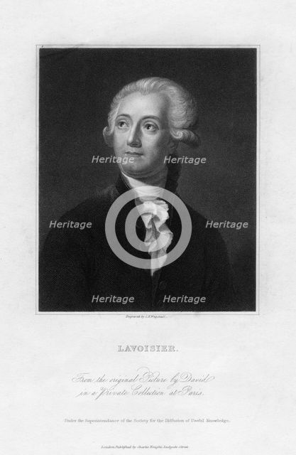 Antoine Lavoisier, 18th century French chemist, 19th century.  Creator: CE Wagstaff.