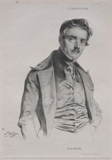 Antoine-Louis Barye. Creator: Jean Francois Gigoux (French, 1806-1894)