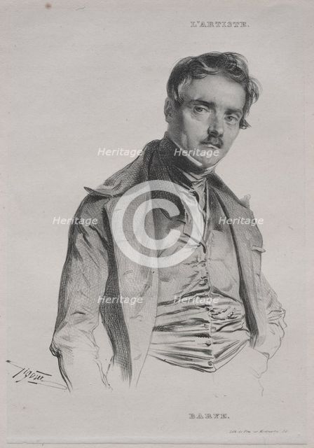 Antoine-Louis Barye. Creator: Jean Francois Gigoux (French, 1806-1894).