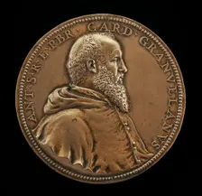 Antoine Perrenot, 1517-1586, Bishop of Arras 1540, Cardinal Granvelle 1561, c. 1560. Creator: Jacques Jonghelinck