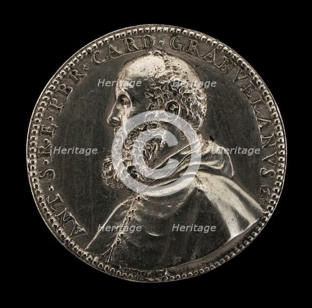Antoine Perrenot, Cardinal Granvelle, 1517-1586, Bishop of Arras 1540, Cardinal 1561 [obverse]. Creator: Giovanni Vincenzo Melone.