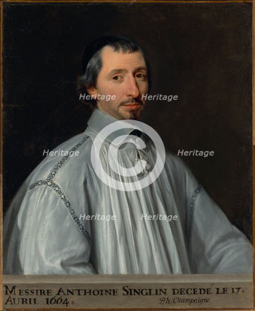 Antoine Singlin, about 1646. Creator: Philippe de Champaigne.