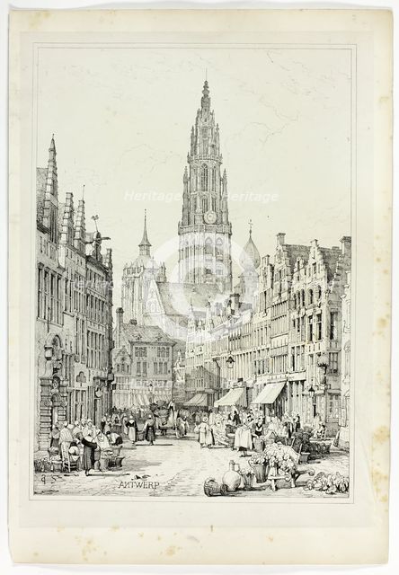 Antwerp, 1833. Creator: Samuel Prout.