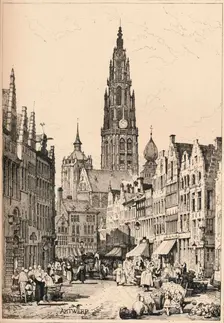 Antwerp c1820 (1915). Artist: Samuel Prout