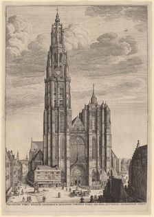 Antwerp Cathedral, 1649. Creator: Wenceslaus Hollar