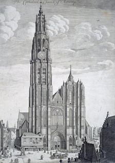Antwerp Cathedral, Belgium, 17th century. Creator: Unknown
