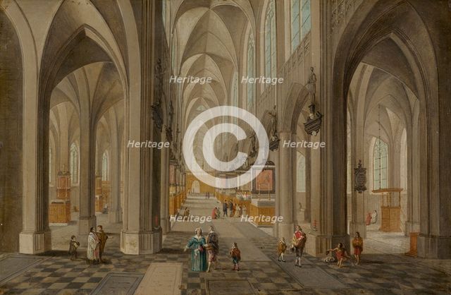 Antwerp Cathedral, c. 1650/1655. Creator: Peeter Neeffs the Elder.