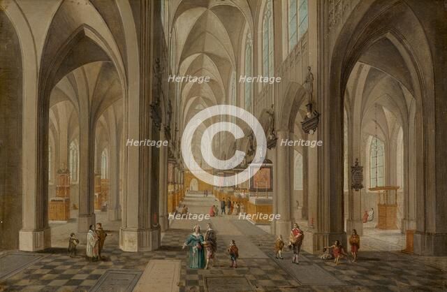 Antwerp Cathedral, c. 1650/1655. Creator: Peeter Neeffs the Elder.