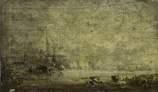 Anvers, marine, c.1850. Creator: Felix Francois Georges Philibert Ziem