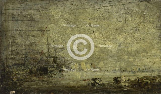 Anvers, marine, c.1850. Creator: Felix Francois Georges Philibert Ziem.